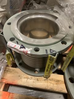 Selling Off-Site -  8" EagleBurgmann  ND Vanstoned Flanged Tied Single Expansion Joint Assembly, Hydro'd @28 PSIG Part # M9845 Tag# 1233-SP-408 - Unused in crate w/Certificate of Conformance. Located at 1845 104 Ave NE #131, Calgary, AB T3J 0R2