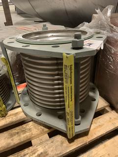 Selling Off-Site -  14" EagleBurgmann ND Vanstoned Flanged Tied Single Expansion Joint Assembly, Hydro'd @22 PSIG Part # M9847Tag# 1233-SP-405 CRN:OD 4599.52 - unused in crate w/Certificate of Conformance. Located at  1845 104 Ave NE #131, Calgary, AB T3J 0R2