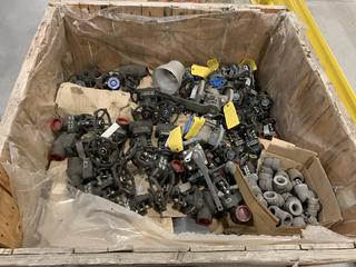 Selling Off-Site -  Qty of Flanged and NPT Gate and Butterfly Valves - Unused. Located at  1845 104 Ave NE #131, Calgary, AB T3J 0R2