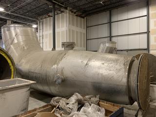 Selling Off-Site - 36" to 24" Reduced 3/8" 304L  S/S Flanged Section of Pipe - Insulated with Aluminum Clad and mineral wool 1233-EV-1524-ENGRI 4955A Located at  1845 104 Ave NE #131, Calgary, AB T3J 0R2