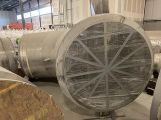 Selling Off-Site -  60" x 9' 3/8" 304L   S/S Flanged Elbow Section of Pipe - Insulated with Aluminum Clad and mineral wool 1233-EV-1626-ENGRI 4956C Located at  1845 104 Ave NE #131, Calgary, AB T3J 0R2