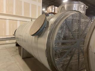 Selling Off-Site - 20' 40" to 36" Reducer 3/8" 304L   S/S Flanged Section of Pipe (Seal Leg) - Insulated with Aluminum Clad and mineral wool 1233-EV-1524-ENGRI 4955 w/ (2) 24" Manways Located at  1845 104 Ave NE #131, Calgary, AB T3J 0R2