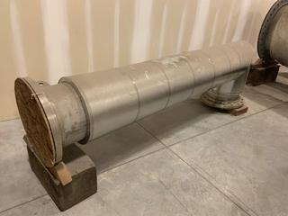 Selling Off-Site - 18" x 9' 3/8" 304L   S/S Flanged Section of Pipe - Insulated with Aluminum Clad and mineral wool 1233-EV-1524-ENGRI 4955D, Seal Leg A. Located at  1845 104 Ave NE #131, Calgary, AB T3J 0R2