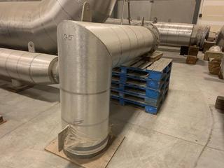 Selling Off-Site - 18" x 8' 3/8" 304L  S/S Flanged Section of Pipe - Insulated with Aluminum Clad and mineral wool 1233-EV-1524-ENGRI 4955? Located at  1845 104 Ave NE #131, Calgary, AB T3J 0R2