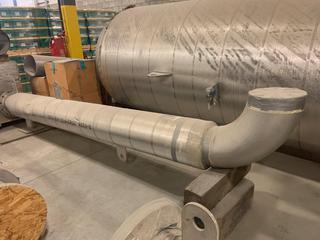 Selling Off-Site - 12" x 14'4" 3/8" 304L  S/S Flanged Section of Pipe - Insulated with Aluminum Clad and mineral wool 1233-EV-324-ENGRI 4959B Located at  1845 104 Ave NE #131, Calgary, AB T3J 0R2