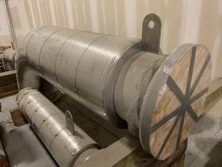 Selling Off-Site - 24" x 10' 3/8" 304L  S/S Flanged Section of Pipe - Insulated with Aluminum Clad and mineral wool 1233-EN-610-ENGRI 4947E Located at  1845 104 Ave NE #131, Calgary, AB T3J 0R2