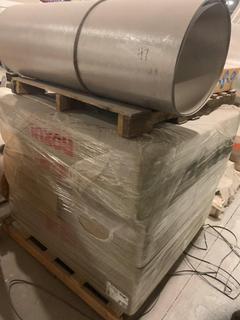 Selling Off-Site -  Qty of Aluminum cladding with 2" x 24" x 48" Roxul RHT 80 Type IVB mineral wool pipe insulation Located at  1845 104 Ave NE #131, Calgary, AB T3J 0R2