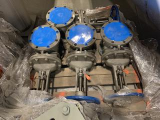 Selling Off-Site -  Qty of Flanged  Butterfly Valves and Actuators - unused Located at  1845 104 Ave NE #131, Calgary, AB T3J 0R2