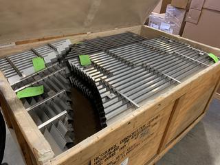 Selling Off-Site -  2014 Koch-Glitsch, LP 18'-11 1/2" I.D. Flexichevron Mist Eliminator System and Qty of Parts - Unused in Crate. Located at 1845 104 Ave NE #131, Calgary, AB T3J 0R2