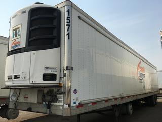2017 Utility 53' T/A Refrigerated Van Trailer c/w Thermo King Reefer, Air Ride, Sliding Axle, Unit # 1571, VIN 1UYVS253XH2950012.