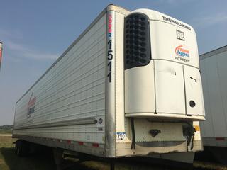 2014 Utility 53' T/A Refrigerated Van Trailer c/w Thermo King Reefer, Air Ride, Sliding Axle, Unit # 1511, VIN 1UYVS2532EU836411.
