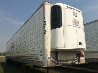 2014 Utility 53' T/A Refrigerated Van Trailer c/w Thermo King Reefer, Air Ride, Sliding Axle, Unit # 1512, VIN 1UYVS2530EU836617.
