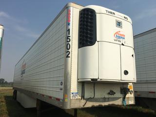 2013 Utility 53' T/A Refrigerated Van Trailer c/w Thermo King Reefer, Air Ride, Sliding Axle, Unit # 1502, VIN 1UYVS2531DU627918.