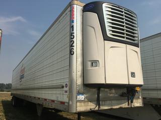 2012 Utility 53' T/A Refrigerated Van Trailer c/w Carrier Reefer, Air Ride, Sliding Axle, Unit # 1526, VIN 1UYVS2531CU389003.