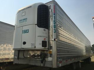 2008 Utility 53' T/A Refrigerated Van Trailer c/w Thermo King Reefer, Air Ride, Sliding Axle, Unit # 1503, VIN 1UYVS25368U545303Reefer S/N 6001025931 Hours 45,003.