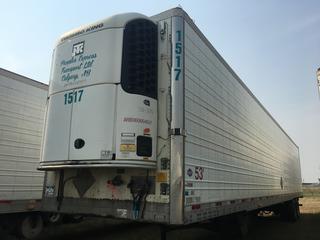 2007 Utility 53' T/A Refrigerated Van Trailer c/w Thermo King Reefer, Air Ride, Sliding Axle, Unit # 1517, VIN 1UYVS25317U142201.