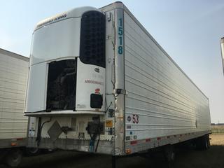 2007 Utility 53' T/A Refrigerated Van Trailer c/w Thermo King Reefer, Air Ride, Sliding Axle, Unit # 1518, VIN 1UYVS25337U193201.