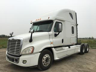 2014 Freightliner Cascadia T/A Truck Tractor c/w Detroit DD15 14.8L Engine, Detroit Auto Transmission, Air Brakes, Front Axle Rating 13,200 Lbs, Rear Axle Rating 40,000 Lbs, Sleeper Cab, Showing 1,895,047 KMs, Unit # 51113, VIN 1FUJGLD66ELFN8131.