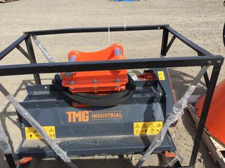 Unused TMG-EFM40 40-in Excavator Brush Flail Mower for 6 to 8 Ton Excavators.