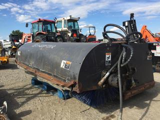 7' Sweepster Sweeper Attachment To Fit Skid Steer. Control # 8109.