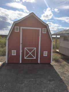 Hip Roof Barn Style Shed 123"Lx99"W x98"H. Control# 8123.