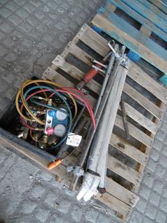 Gas Hose, Gauges, Hydraulic Chain Tensioner, 48" Truck Step Pipes & Clamps.