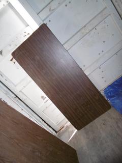 (1) Folding Wooden Table 30" x 8' & (1) Folding Wooden Table 30" x 6'.