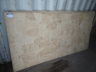 (7) Fiber Board Panels 4' x 8' - Fake Rock Face.