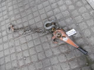 1 1/2 Ton Block & Tackle, (1) Clevice.