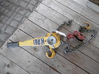 1 1/2 Ton Block, Tackle & Fly Wheel.