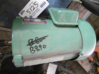 You BA 1 1/2 Hp, 6 Amp 3 Phase Induction Motor.
