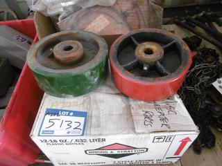 Boxes of Sweeper Parts.