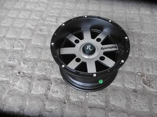 (4) Quad Rims 12 x 7.0 - Satin Black Machined Face.