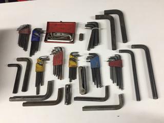 Quantity of Assorted Metric and Standard Allen Wrenches.
