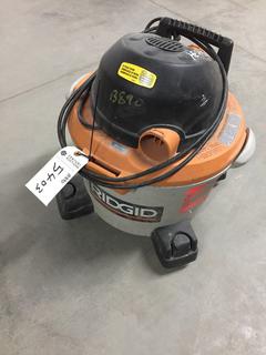 Ridgid Shop Vac 6 Gal - 2.5 Hp (No Hose or Attachments).