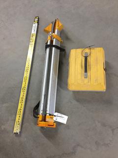 Laserplane Transit Level, Tripod & Measuring Stick.