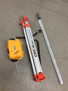 Line Site G28D Transit, Tripod & Measuring Stick