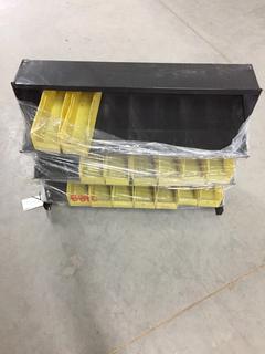 Metal Shelf w/ Bolt Bin Containers 10 1/2" x 31 1/2" x 23"H.