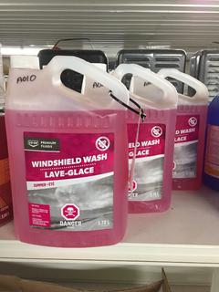 (3) 3.78L of Summer Bug Wash Fluid.