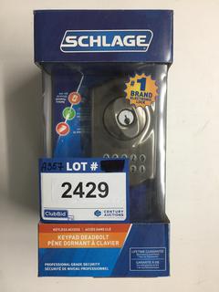 Schlage Keyless Access Keypad Deadbolt.