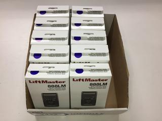 (10) Liftmaster 888LM Garage Door Control Boxes.