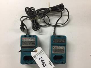(2) Makita Fast Charge Chargers.