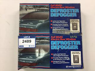 (2) Full Width Electric Rear Window Defroster Defogger.