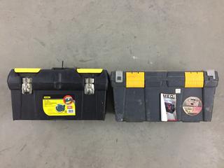 Omega Holt Tool Box & Stanley Tool Box w/ Smaller Tool Box & Hand Tools.