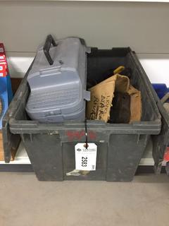 Bin of Miscellaneous Discs, Large Rivets, & Attachments.