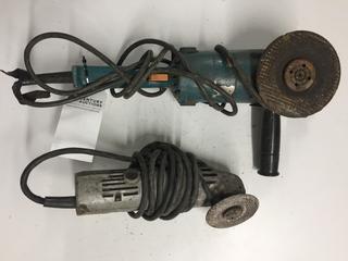 (2) Makita Angle Grinders.