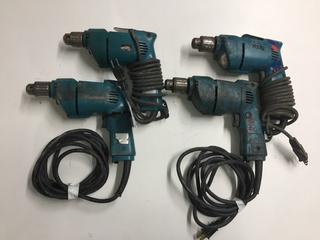 (4) Makita Drills.