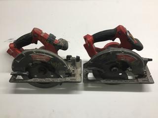 (2) Milwaukee 7 1/4" Circular Saws.