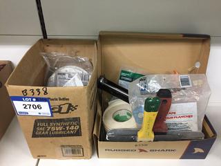 Quantity of Assorted Drywall Tape, Putty Knives, Caulking Gun, Etc.
