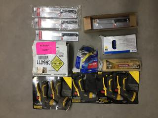 Quantity of Hand Pumps, Spray Nozzles, Shims, Utility Knives, Receptacles, Etc.